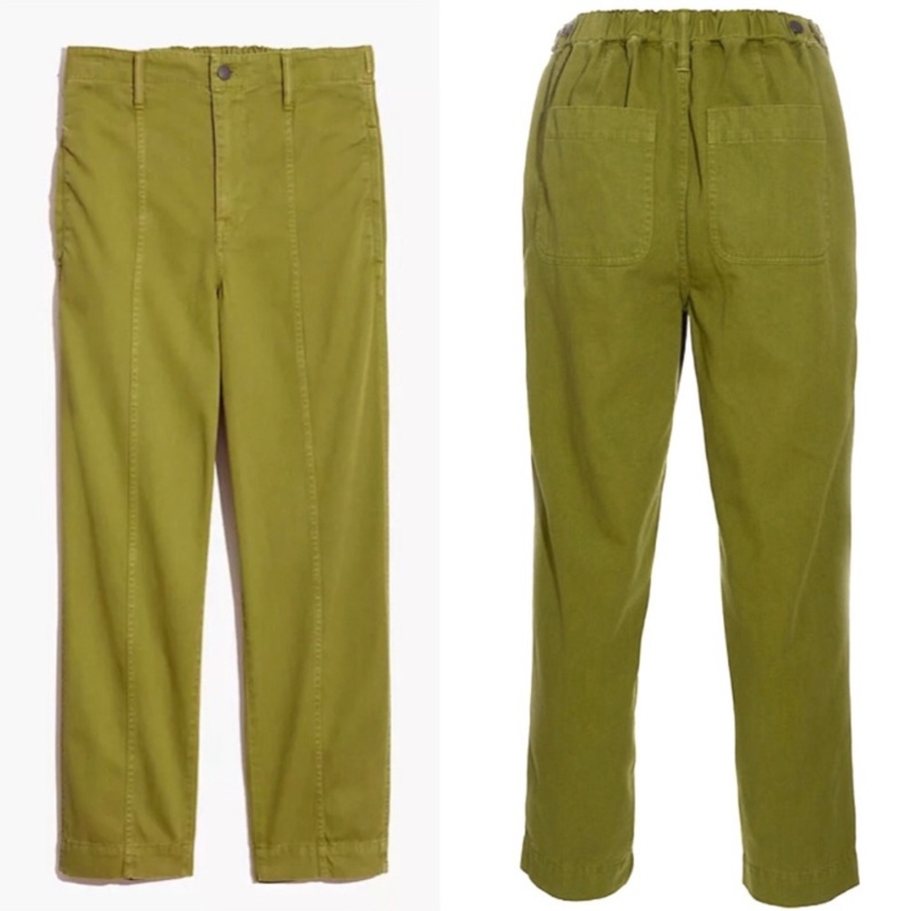 Madewell Seamed Pull-On Tapered Pants